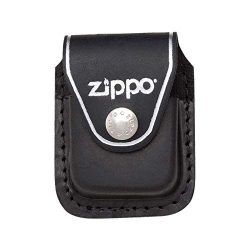 Art Deco Home Funda ZIPPO Piel Negra Clip