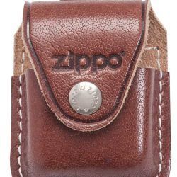 Zippo Pouch W/Loop Brown Bolsa de cuero