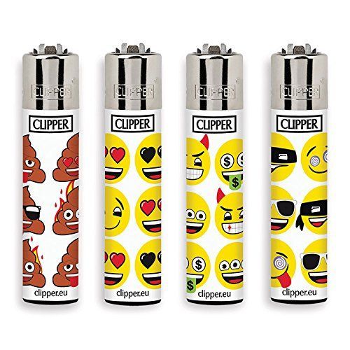 48 mecheros Clipper Large Emoji Print 2 G con expositor