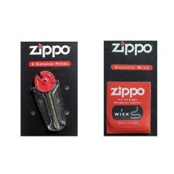 Zippo - Mecha y piedra original para mecheros Zipp resistentes al viento